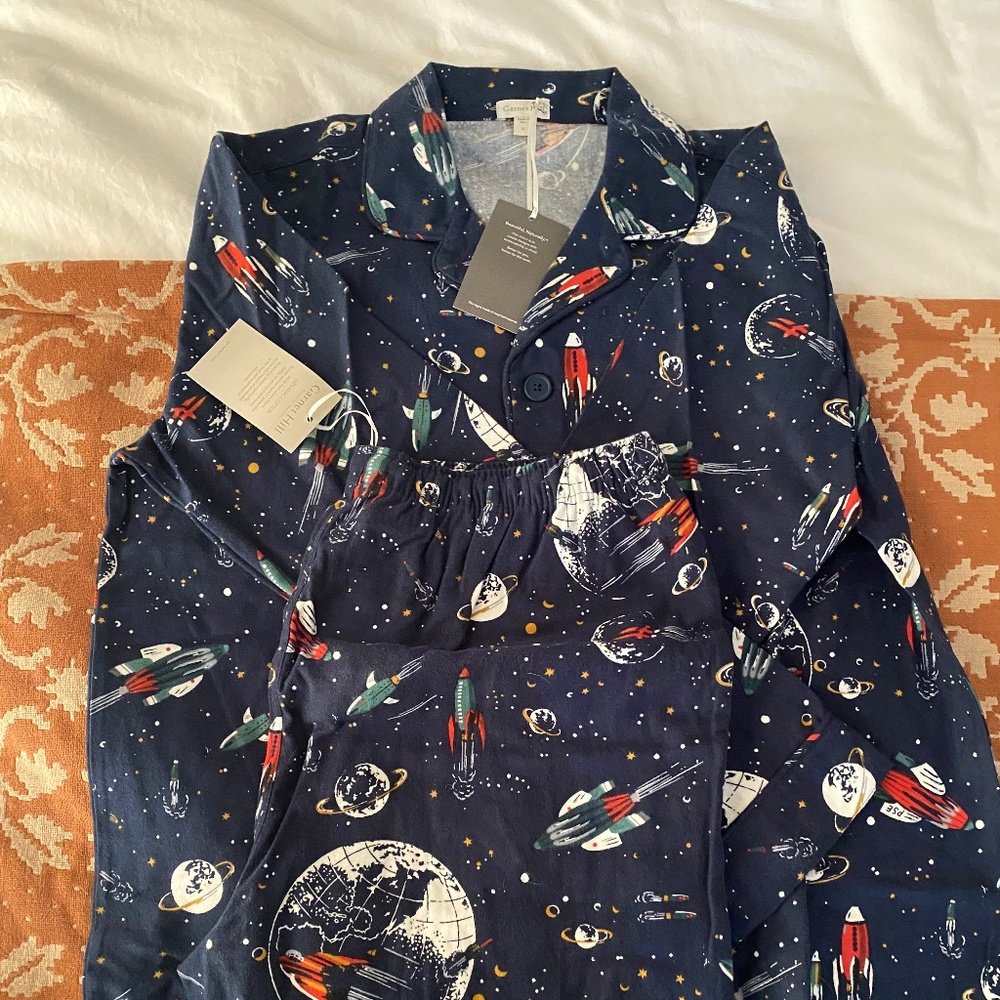 Garnet Hill Flannel Men’s Pajama Set - Large